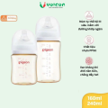 Bình Sữa Pigeon PPSU Thế Hệ III Softouch Baby-Friendly World 160ml/240ml - Nhiều Hoạ Tiết. 