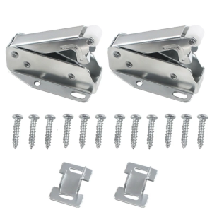 กลอนประตูประตูตู้เก็บของประตูผลักเพื่อเปิดล็อคตะของวงช้าง2แพ็คตัวล็อคในบานประตูที่ล็อคประตูแบบกดเพื่อล็อก