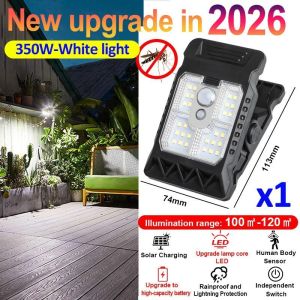 Solar Garden Clip Light Home Garden Lighting Human Sensor Multifunctional Outdoor Clip Lights