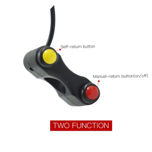 Motorcycle accessories: multi-function button automatic return button self-locking button start horn high/low beam headlights dimmer switch overtaking switch.