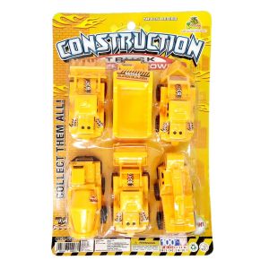 6pcs Mobil Konstruksi Kecil Truck Buldozer Beko Mainan Anak Laki Laki