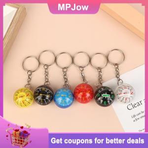 【MPJow】 Round Shape Small Mini Survival Compasses For Outdoor Camping Hiking Travel Precision Dial EDC Ball Keychain