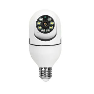 【COD】HD 1080P can be rotated 360° siren alarm smart CCTV camera bulb indoor and outdoor waterproof night vision two-way audio wireless wifi camera connected to mobile phone remote monitoring camera