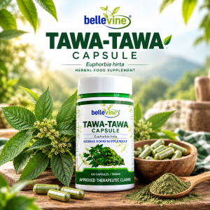 Bellevine Tawa-Tawa Capsule 100s 500mg Euphorbia Hirta All-Natural Extract Daily Immune & Body Balance Wellness Supplement