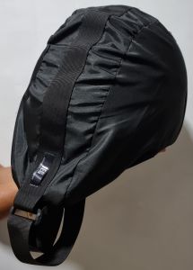 EVO PLAIN BLACK HELMET BAG WITH STRAPS (FOR FULL-FACED HELMETS)