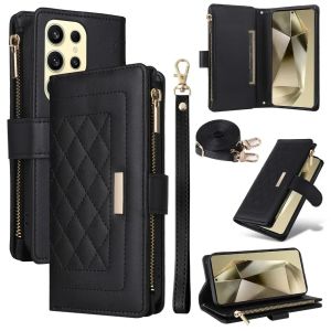 Crossbody Wallet with Card Holder Phone Case for Samsung S24 FE S26 S25 S23 Ultra S22 S21 Plus A55 A15 A06 A16 A26 A36 A56 Cover2026