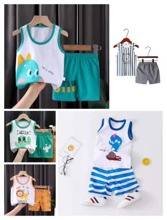 THE BABY DIARY (0-4Y) Boy Clothes Terno for Kids Boys Fashion Sando ...