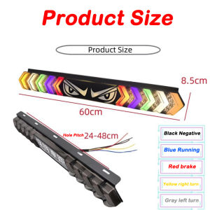 12โวลต์-24โวลต์ ไฟท้ายตาปีศาจ RGB ไฟขับรถที่มีสีสันรถบรรทุกไฟเลี้ยวรถกระบะ นํา เบรคกระพริบไฟเตือน