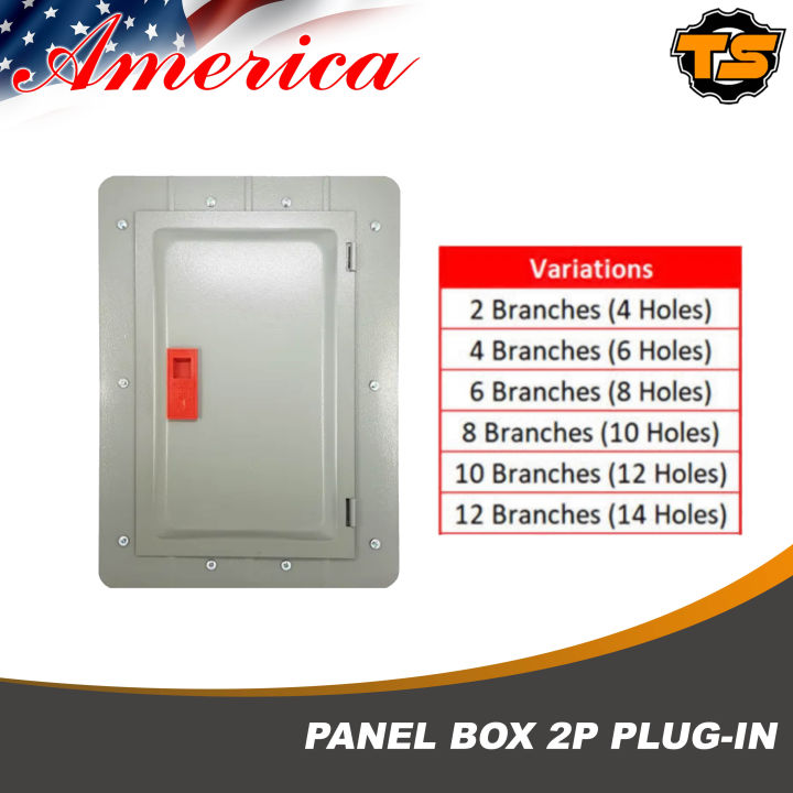 Panel Box Plug In America America Panel Box 2-Pole Plug-In Breakers | Lazada PH