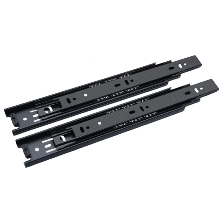 Steel Drawers On Rails 1Pair Soft Close Drawer Track Rail Cold Rolled Steel Drawer Slide ...