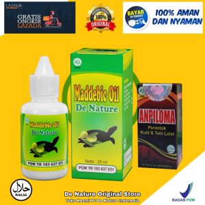 Maddebic Oil Obat Kutil Kelamin Merontokkan Jengger Ayam Kondiloma HPV Perontok Kutil Herbal Asli De Nature