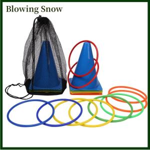 Blowing Bên Trò chơi Vòng quăng trò chơi lễ hội Combo Set mềm nhựa cones Vòng quăng trò chơi ném trò chơi đồ chơi cho Kid người lớn