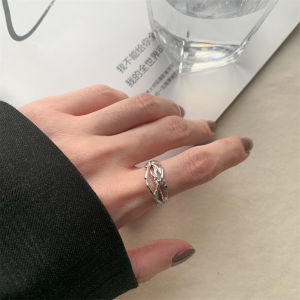 MIAOYA Fashion Jewelry Shop INS New Thorns Crown Ring Female High-end Silver Color Accessories Couple