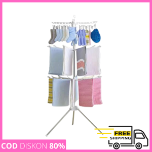 JEMURAN MENARA LIPAT JEMURAN BAJU MODEL MENARA SUSUN