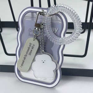 Kartu ID Card Case Holder Silikon transparan Tempat Kartu ID Card