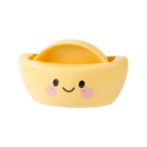 KECTTIO Creative Yuanbao Shaped Spit Bone Dish Stackable Reusable Fruit Storage Tray Set Multi-Purpose with Storage Base Food Container Set Household