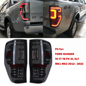 Ford Ranger XLT XLS XL Wildtrak/Raptor T6 T7 2012-2022 V-land LED Smoke Type Upgrade Taillight assembly Set