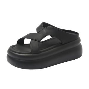 WomenS Platform Thick-Soled Slippers 2026 Summer New Fashionable Outdoor Soft-Soled Beach Slippers WomenS Trendy Sandals