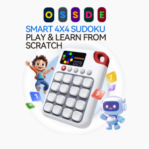 OSSDE X700 4X4 Smart Sudoku Game Console for Children 500 Levels Mental Training 7 in 1 Gameplay