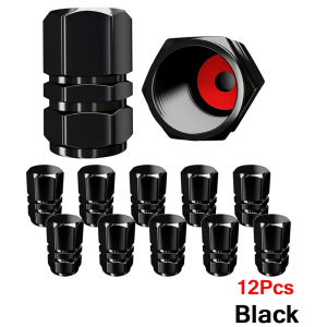 Car Tire Valve Stem Caps 12Pcs Tire Caps Universal Tire Valve Caps for Cars SUVs Bike Trucks and Motorbikes Premium Quality Tire Air Caps Prevent Air Leakage