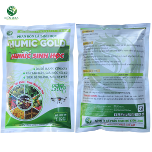 Humic Gold Sinh Học 1KG – Kích Rễ Mạnh Cải Tạo Đất Giải Độc Hữu Cơ Phân Bón Lá Humic Cao Cấp Kiến Long