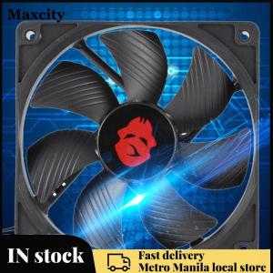 【Maxcity Fast delivery】 12cm High Speed Desktop Air Compressor 4 Pin Large Air Volume for Computer Case Cooling and Radiator Use