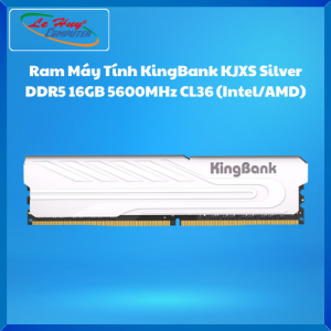 Ram Máy Tính KingBank KJXS Silver DDR5 16GB 5600MHz CL36 (Intel/AMD) - Hàng Chính Hãng