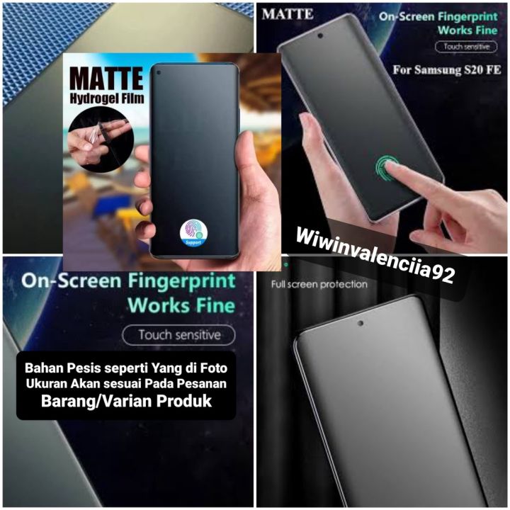 Hydrogel%20MATTE%20Anti%20Glare%20Samsung%20S24%20S23/%20S22/S23FE%20S22%20ULTRA/S21/S21FE/A14/A12/M12/S20/S20FE/A02S/M31/M20/M10/A10/A10S/A31/A20S/M30S/M21/A21/A13%204G%205G%20Hidrogel%20Front-Depan%20Back-Belakang%20DOFF%20Jelly%20Full%20Cover-Coverage%20Mate%20DOve%20FE%20S-Gores%20Antigores%20Plus%20-%20Image%202