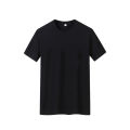 2024 men- Shirt Loose Couples Shirts Cotton T-shirt Crew Neck Black Plain Casual Womenswear. 