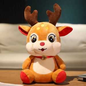 JOJO CASTLE  2025  Merry Christmas Stuffed Toys 20-50cm Cartoon Santa Claus Plush Toy Stuffed Elk Plush Santa Tree Pillow Dolls Kawaii Pendant Christmas Gifts For Children Girlfriends Friends Mother Birthday Decor 圣诞节礼物