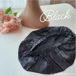 Natural Mulberry Silk Hair Bonnet Adjustable Hair Cap Hair Wrap Hair Turban Sleep Cap Haircare Tools