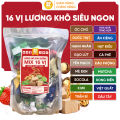 [SIÊU RẺ] 1kg Lương Khô Mix 16 Vị Bổ dưỡng  Ăn Vặt Ăn Thay Bữa Tiện lợi Sạch sẽ. 