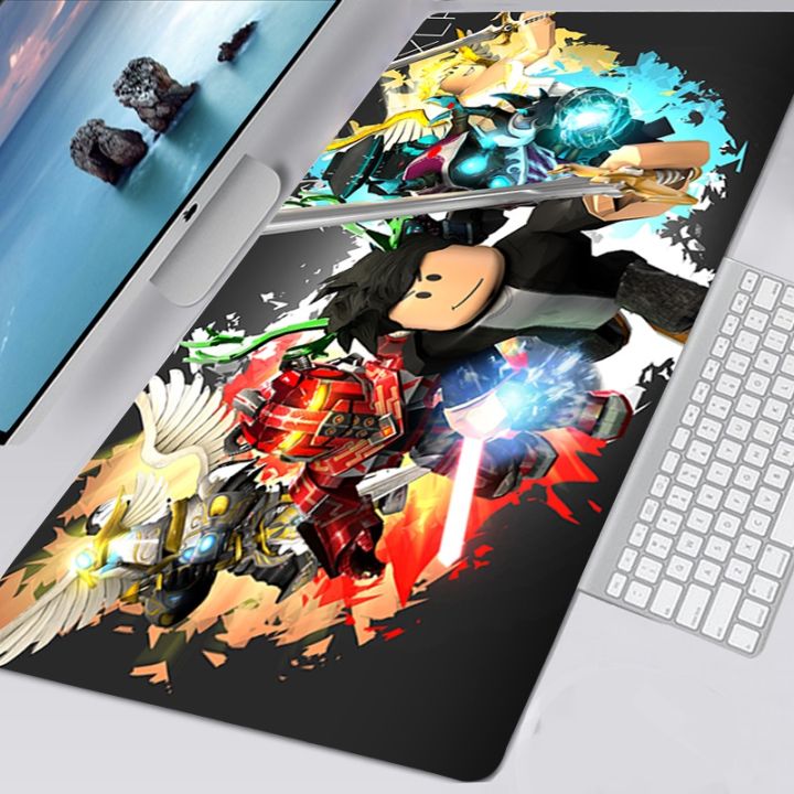 Roblox XXL 900x400 Large Kawaii Gaming Accessories Mouse Pad Gamer XL  Computer Mousepad Game Desk Play Pad Tappetino Mouse 700X300