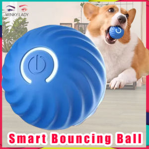 Smart Dog Toy Ball Automatic Moving Bouncing Rolling Ball for Small Medium Dog Cat Toy USB Rechargeable Dog Ball