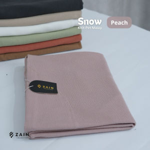 Zain - Kerudung Instan Bergo Snow Size L Pet Malay Jersey Knit Premium Jilbab instan Terbaru