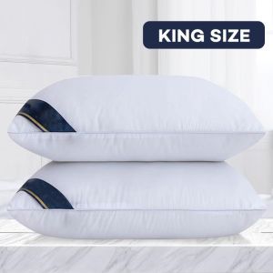 Queen Size Hotel Pillow 48x74cm Soft Bed Pillow Comfortable Sleeping Pillow for Adults