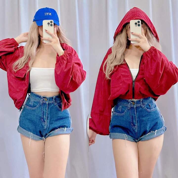 Lazada crop top hoodie on sale