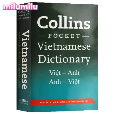 Milu Learning Tool Book Collins Pocket Vieamese Dictionary Original English Dictionary Books