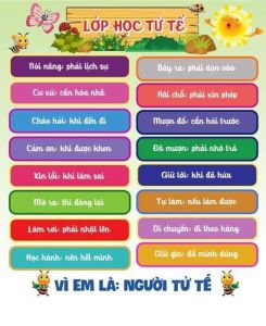 Lớp học tử tế. Kích thước A0 chất liệu bạt lụa in đẹp.