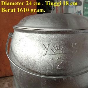 Kastrol Liwet No 12 Ukuran 5 Liter Beras Panci Liwet 5 Liter - Kastrol Bintang