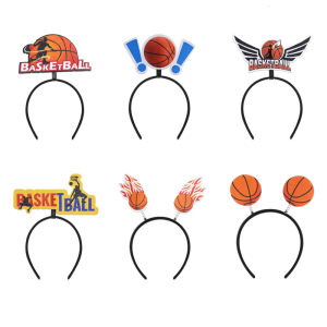 Basketball Theme Headwear NonSlip Hairband Cheerleader Stage Show Head Accessory For Kids Adult School Event