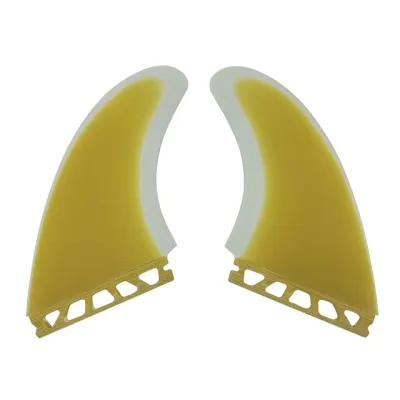 【Best value for money】 Twin Fins Set Surfboard Fins High Porformance Surfing 2 Fins Double Tabs 2/single Tabs Base Surf Keels Fin Shortboard Side Fin