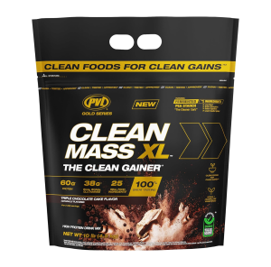 PVL Clean Mass XL Weight Gainer Protein Powder EAAs BCAAs & glutamine Muscle Recovery Muscle Builder 5-10LBS