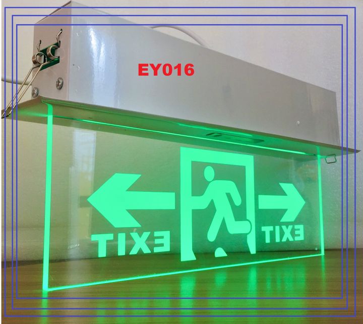 Fire Exit Signage Light Exit Sign Edge Lit Acrylic with Aluminum ...