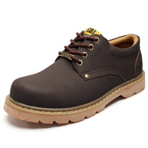 Couple Hiking Shoes Men Genuine Leather Waterproof Male sneakers Caterpillar Boots Motorcycle Casual Outdoor Casual Camping Punk Booties