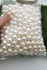 MUTIARA TINDIK MUTIARA TANPA LUBANG BW UKURAN 12 MM KUALITAS AA PER 50 GRAM