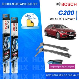 BỘ GẠT MƯA BOSCH AEROTWIN EURO SET 22" & 22": MERCEDES - BENZ C200 ĐỜI XE 2016 ĐẾN NAY
