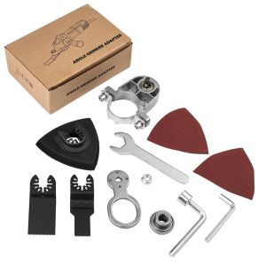 11pcs Adaptor Mesin Gerinda Oskilasi Set Multiguna Oscilating Multi Tools Oskilasi Adapter Gerinda