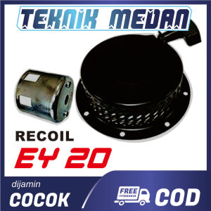 Bisa COD!! Recoil Starter Tarikan Kap engkol Mesin Robin Ey20 5.0Hp Bonus Pulley