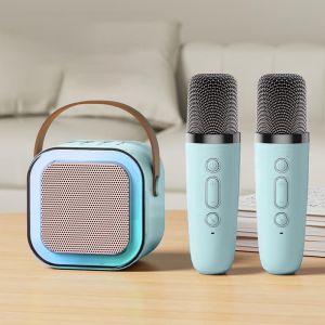 Loa Karaoke Bluetooth Cầm Tay Mini K12 Kinyo Tặng Kèm 2 MIC - Loa Nghe Nhạc Âm Thanh Cực Lớn Chống Rè